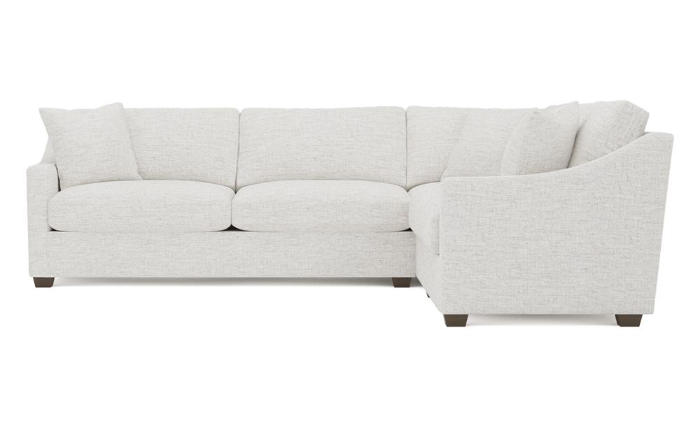 Avery Heathered Ivory Performance Corner Sectional - Left End - 111&quot;|