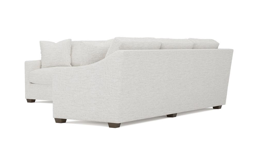 Avery Heathered Ivory Performance Corner Sectional - Left End - 111&quot;|