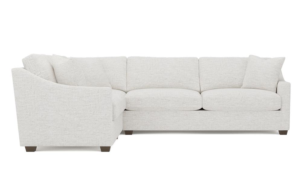 Avery Heathered Ivory Performance Corner Sectional - Right End - 111&quot;|