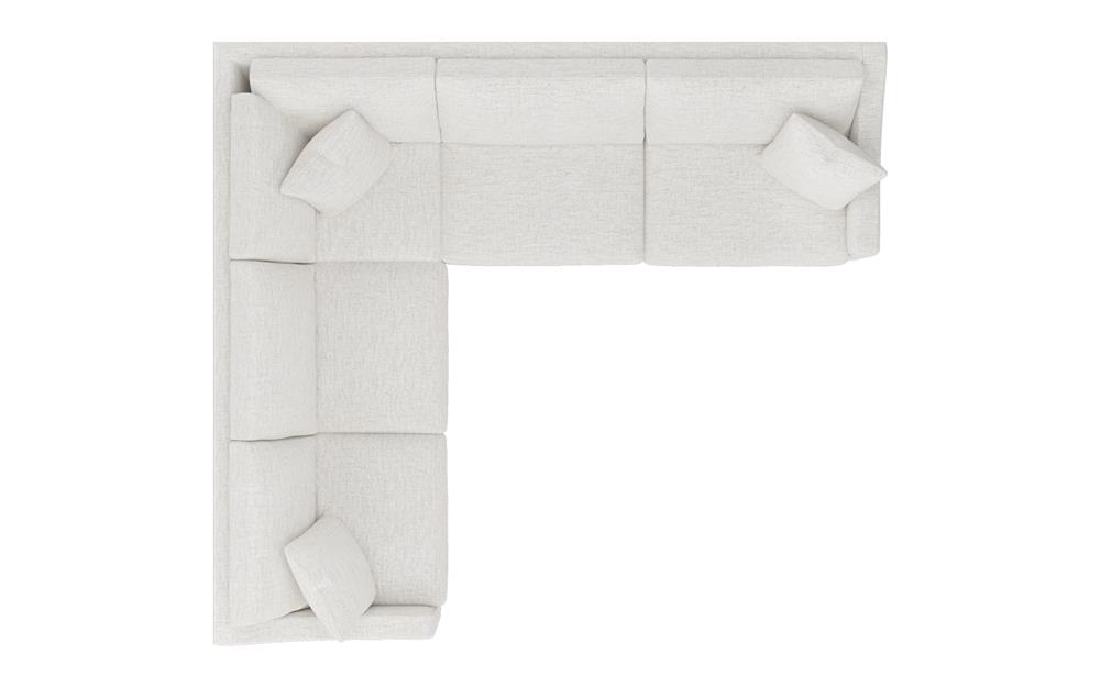 Avery Heathered Ivory Performance Corner Sectional - Right End - 111&quot;|