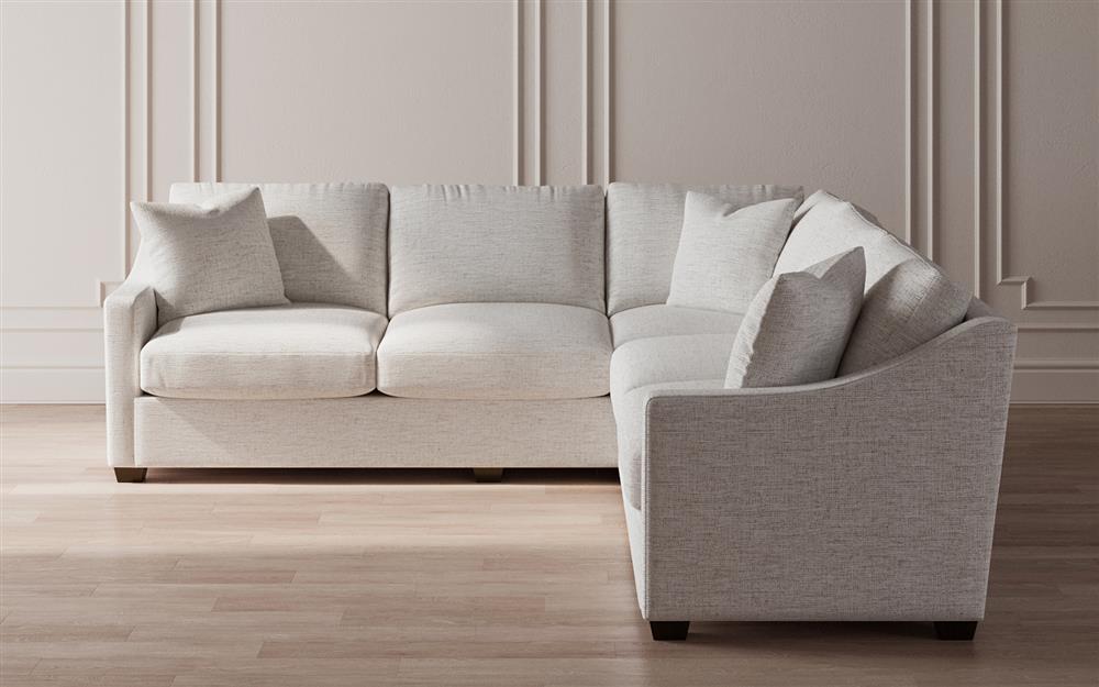 Avery Heathered Ivory Performance Corner Sectional - Right End - 111&quot;|