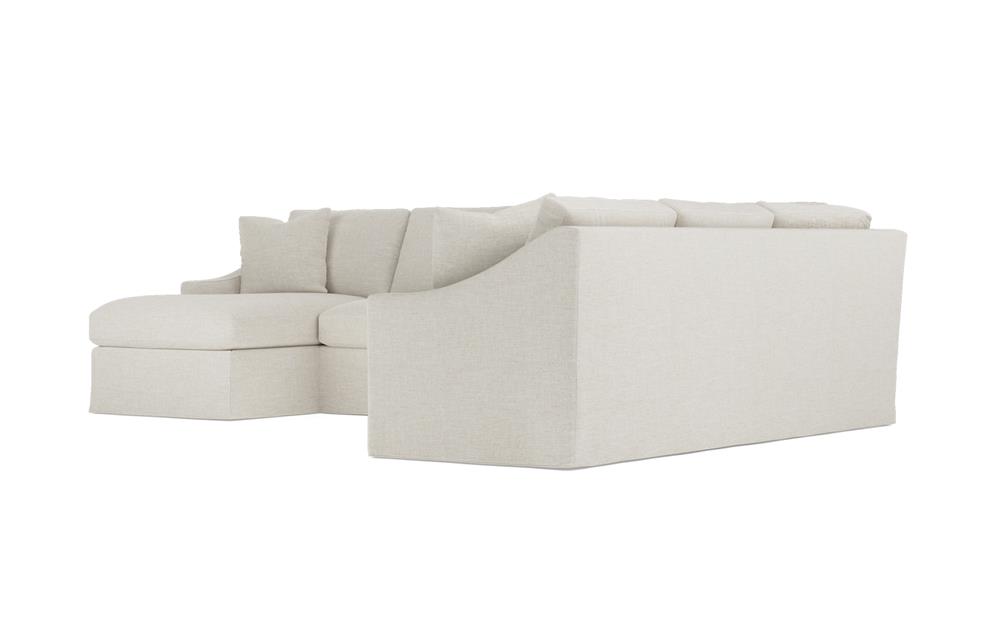 Avery Sea Salt Performance Slipcovered U-Chaise Sectional - Left Chaise - 145"|