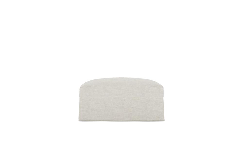 Avery Sea Salt Performance Slipcovered Ottoman|