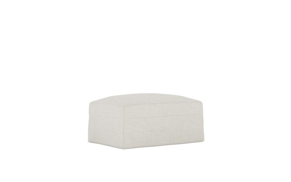 Avery Sea Salt Performance Slipcovered Ottoman|