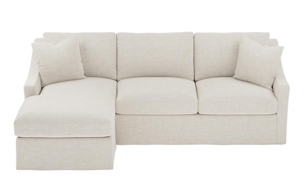 Avery Sea Salt Performance Slipcovered Chaise Sectional - Left Chaise - 110&quot;|