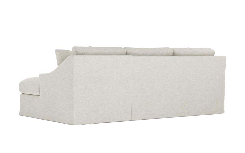 Avery Sea Salt Performance Slipcovered Chaise Sectional - Right Chaise - 110&quot;|