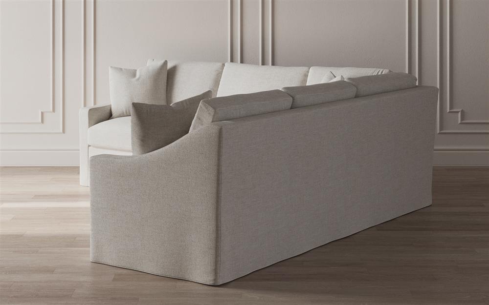 Avery Sea Salt Performance Slipcovered Corner Sectional - Left End - 111&quot;|
