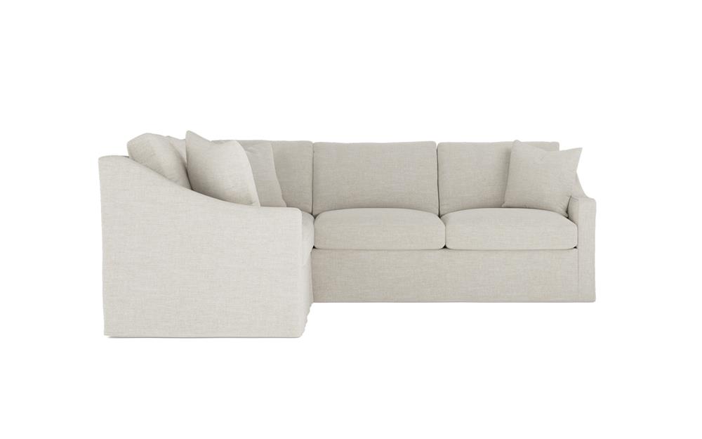 Avery Sea Salt Performance Slipcovered Corner Sectional - Right End - 111&quot;|
