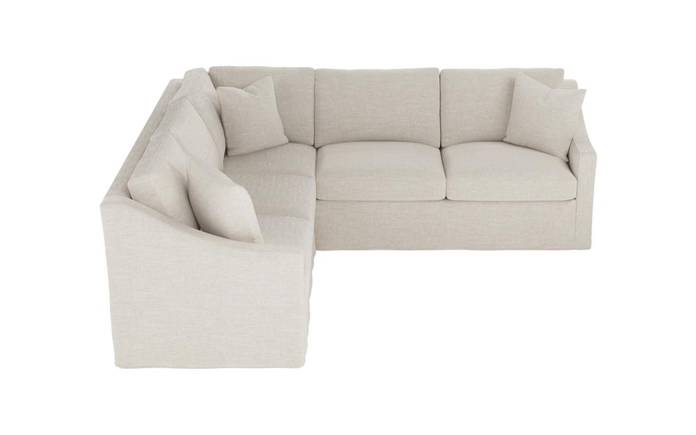 Avery Sea Salt Performance Slipcovered Corner Sectional - Right End - 111&quot;|