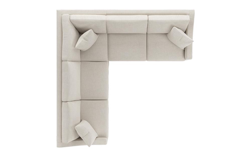 Avery Sea Salt Performance Slipcovered Corner Sectional - Right End - 111&quot;|