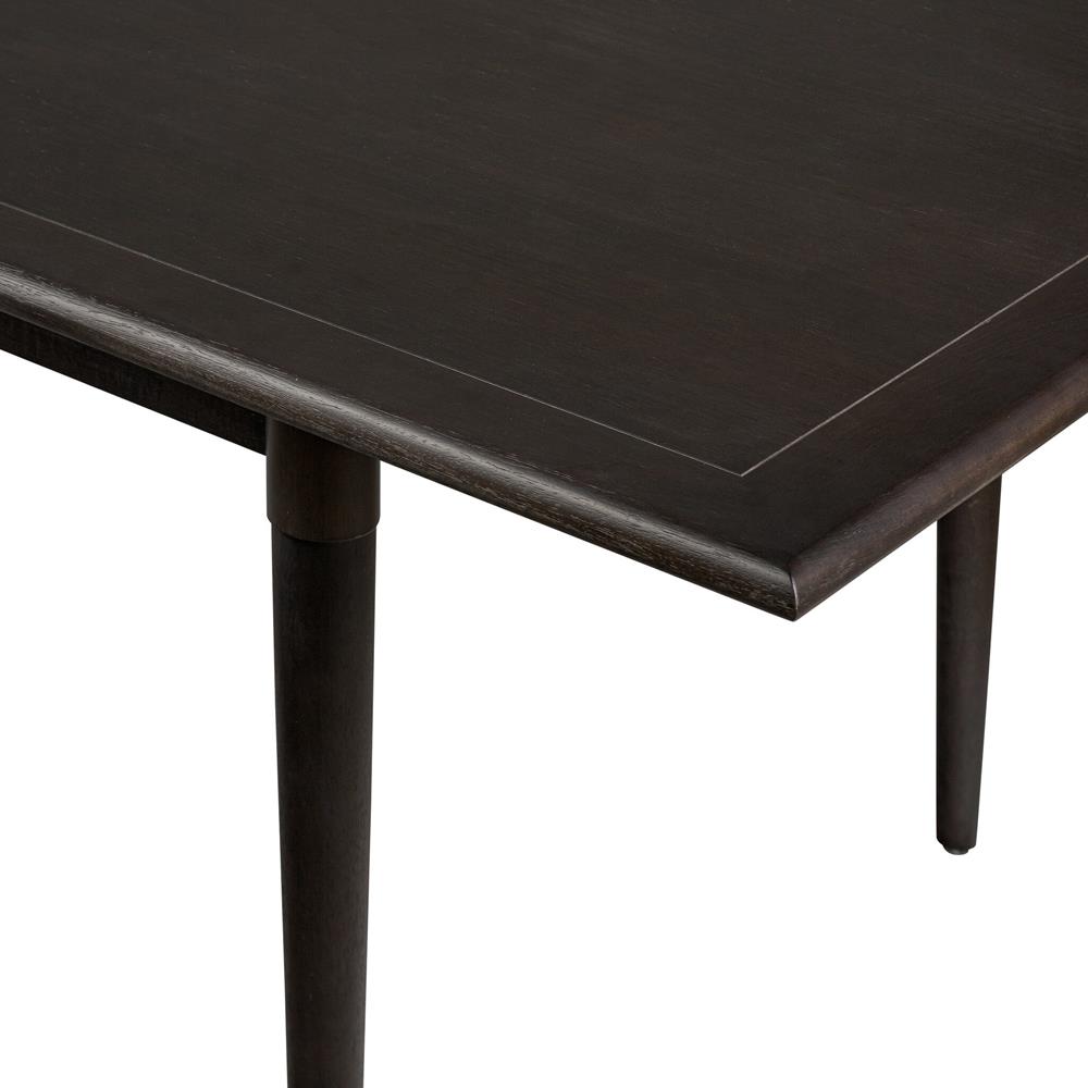 Hayden Modern Black Mango Wood Rectangular Extendable Dining Table - 84-104"|