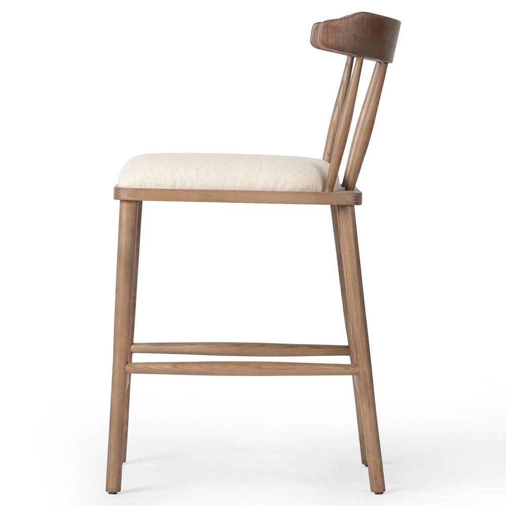 Bella Modern Classic Cream Performance Windsor Counter Stool|