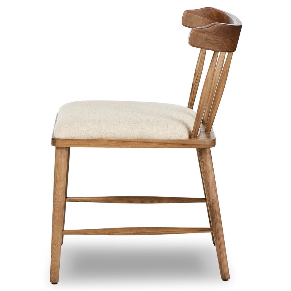 Bella Modern Classic Cream Performance Windsor Dining Side Chair|