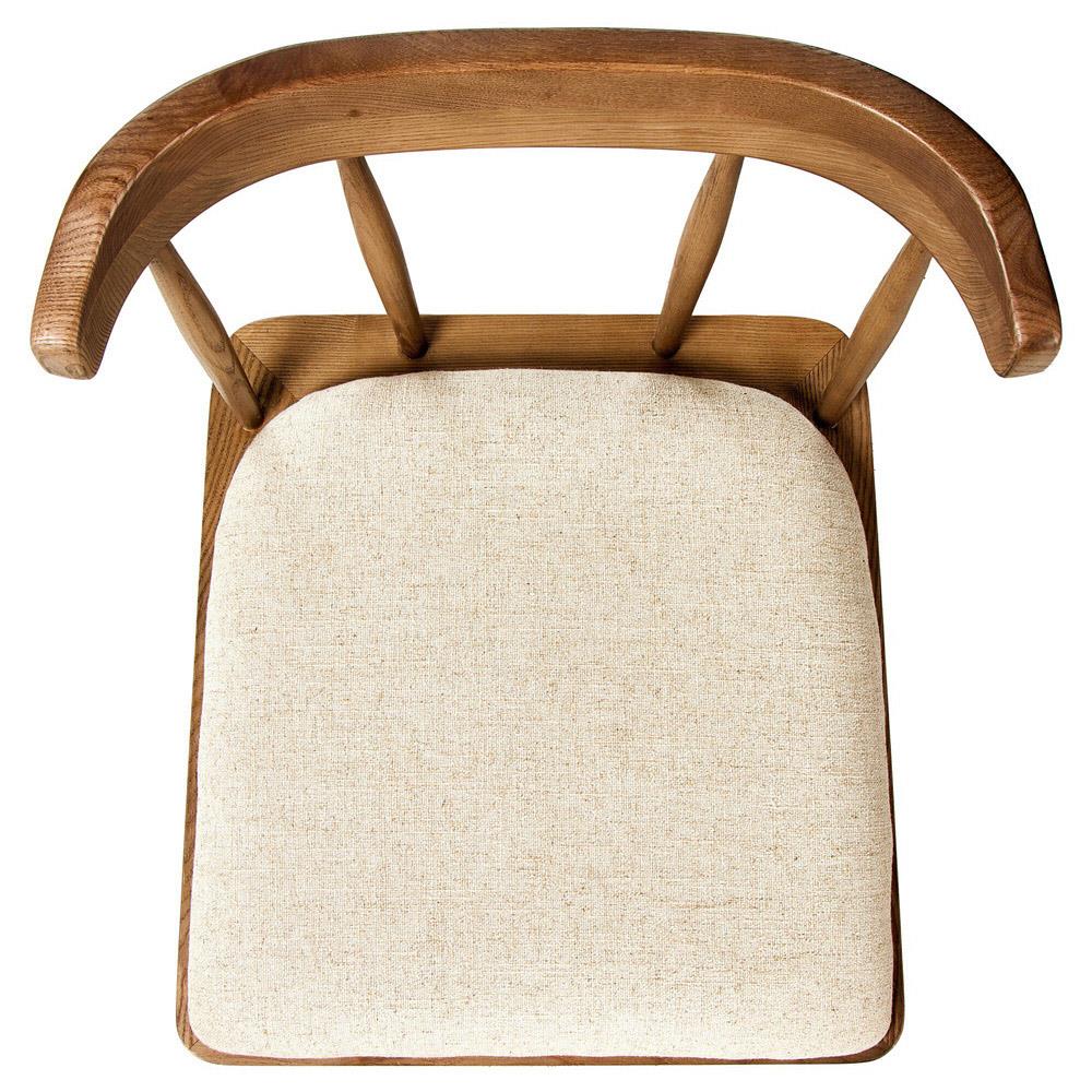 Bella Modern Classic Cream Performance Windsor Dining Side Chair|