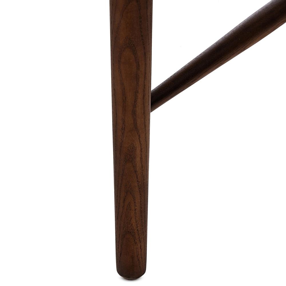 Bella Modern Classic Brown Leather Windsor Dining Side Chair|