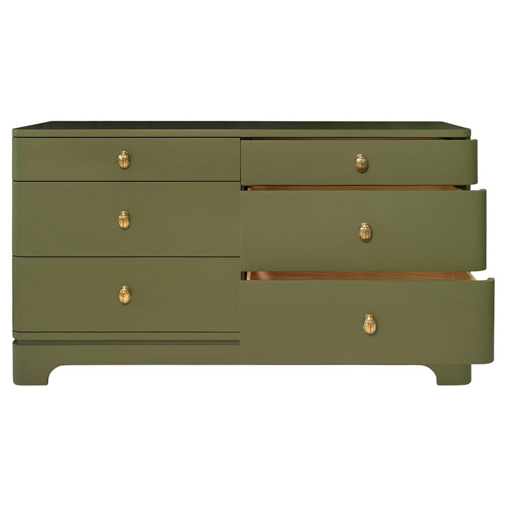 green emerald velvet dress Mid-Century Modern Dresser main image 0