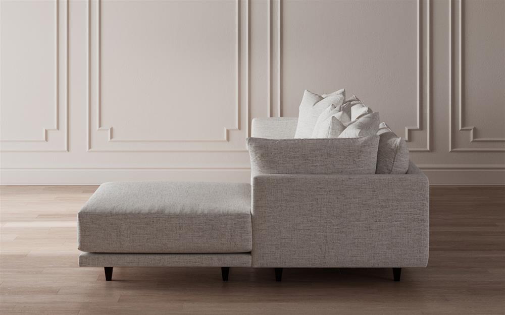 Toulouse Heathered Ivory Performance Modular 4-Piece Chaise Sectional - Right Chaise - 129"|