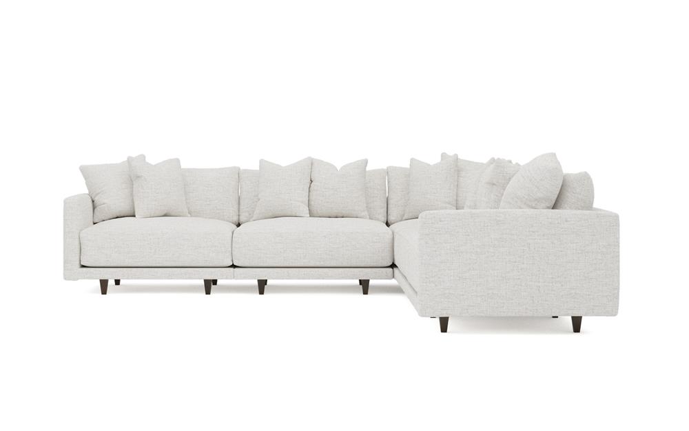 Toulouse Heathered Ivory Performance Modular 5-Piece Corner Sectional - 129&quot;|