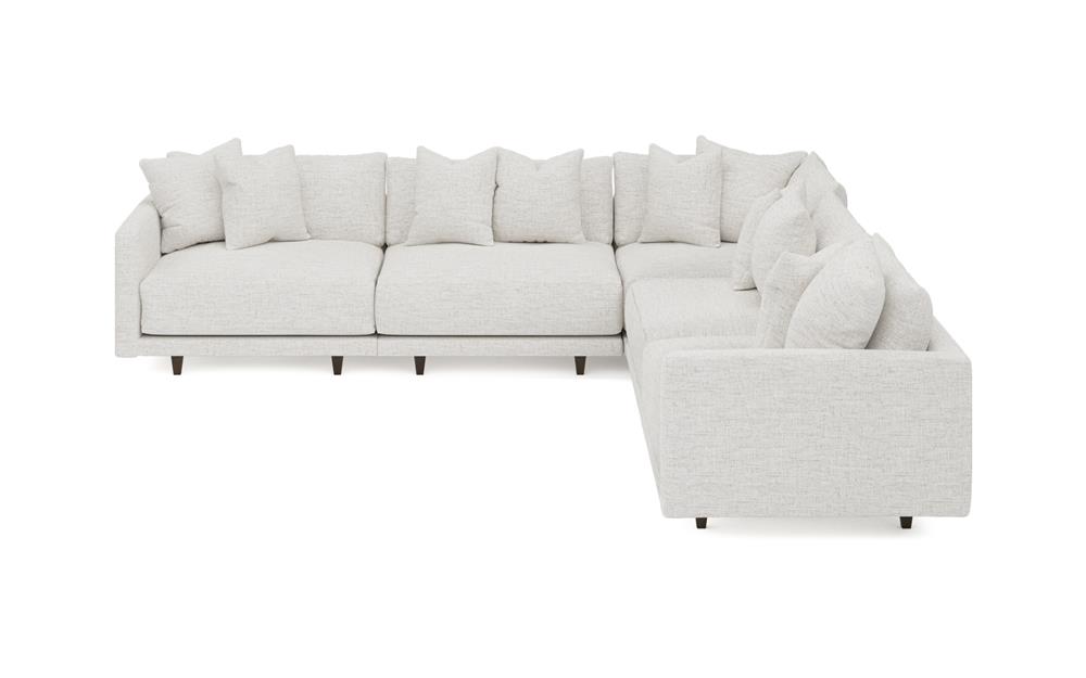 Toulouse Heathered Ivory Performance Modular 5-Piece Corner Sectional - 129&quot;|