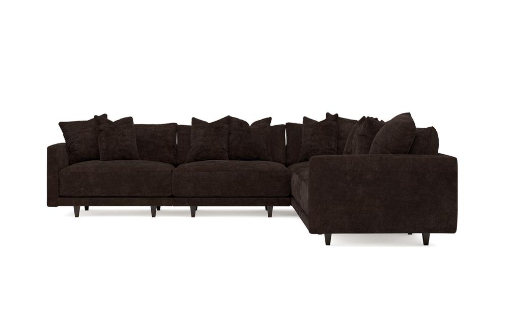 Toulouse Dark Chocolate Modular 5-Piece Corner Sectional - 129&quot;|