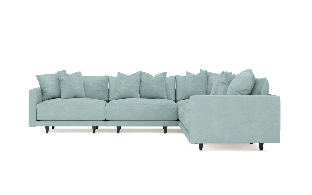 Toulouse French Blue Modular 5-Piece Corner Sectional - 129"|