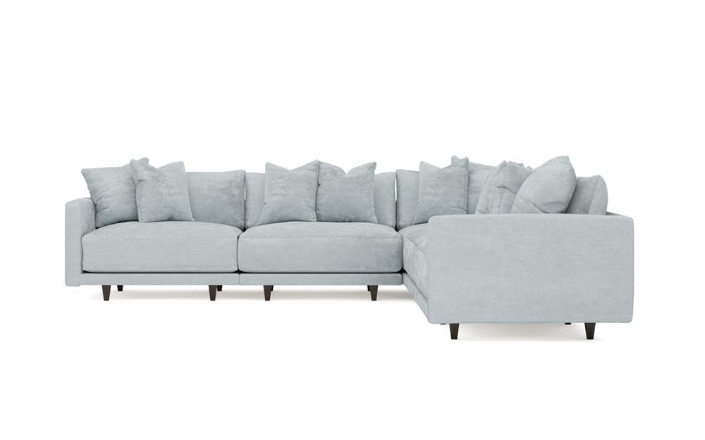 Toulouse Pale Blue Modular 5-Piece Corner Sectional - 129&quot;|