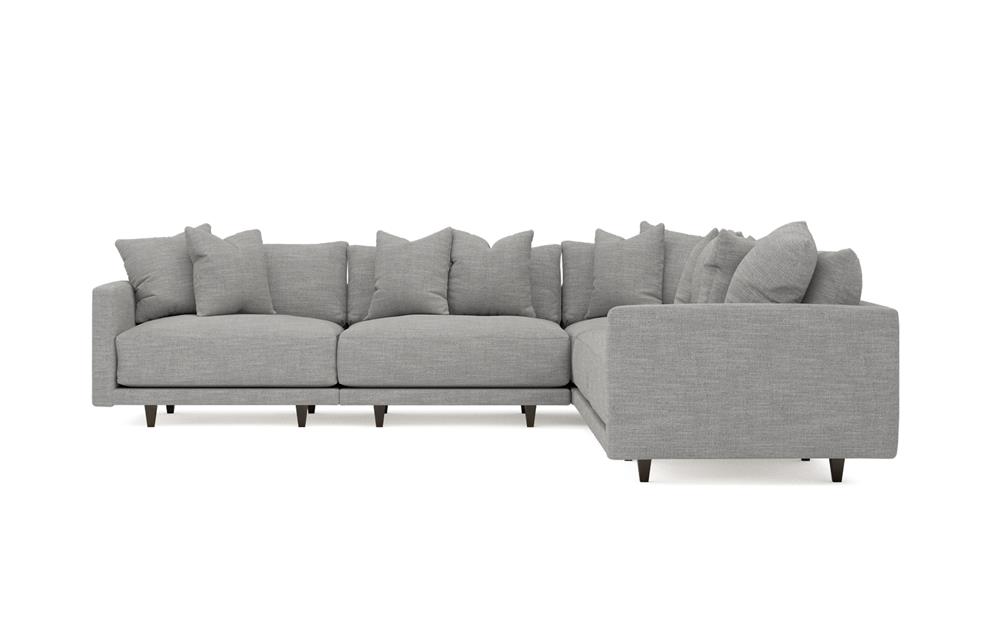 Toulouse Nickel Performance Modular 5-Piece Corner Sectional - 129&quot;|