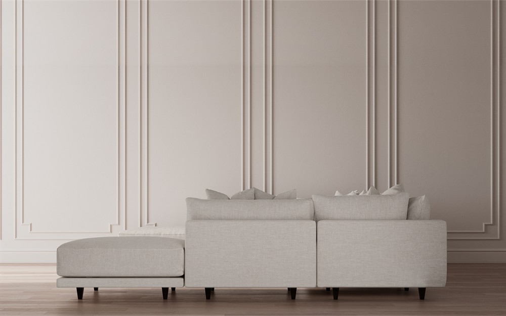 Toulouse Heathered Ivory Performance Modular 8-Piece U-Shaped Sectional - 166&quot;|