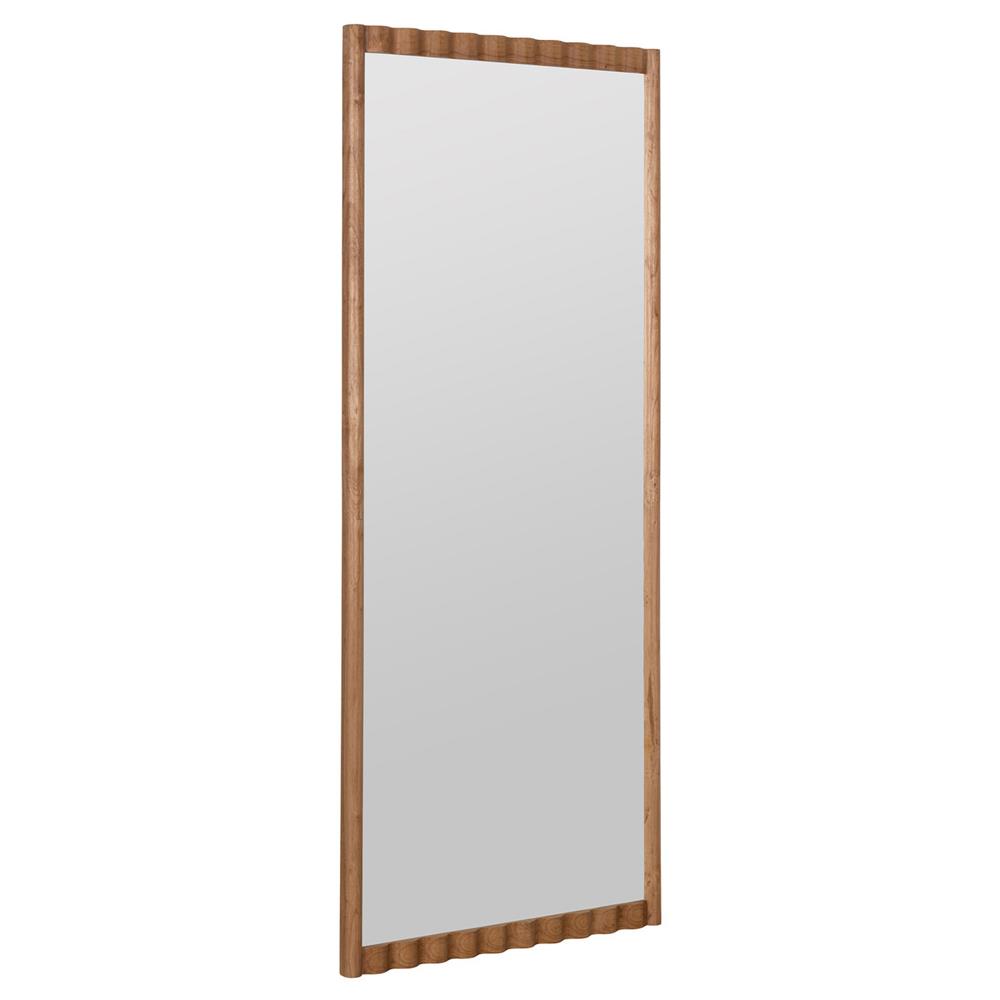 Milani Coastal Beach Natural Wood Full Length Floor Mirror|