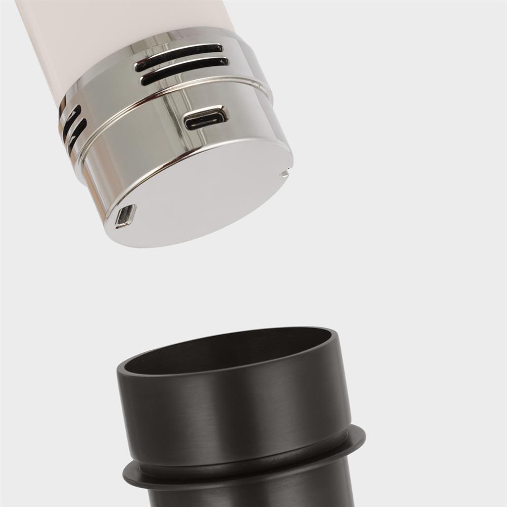 Visual Comfort Hackney Modern Bronze Cordless Bridge Arm Floor Lamp|