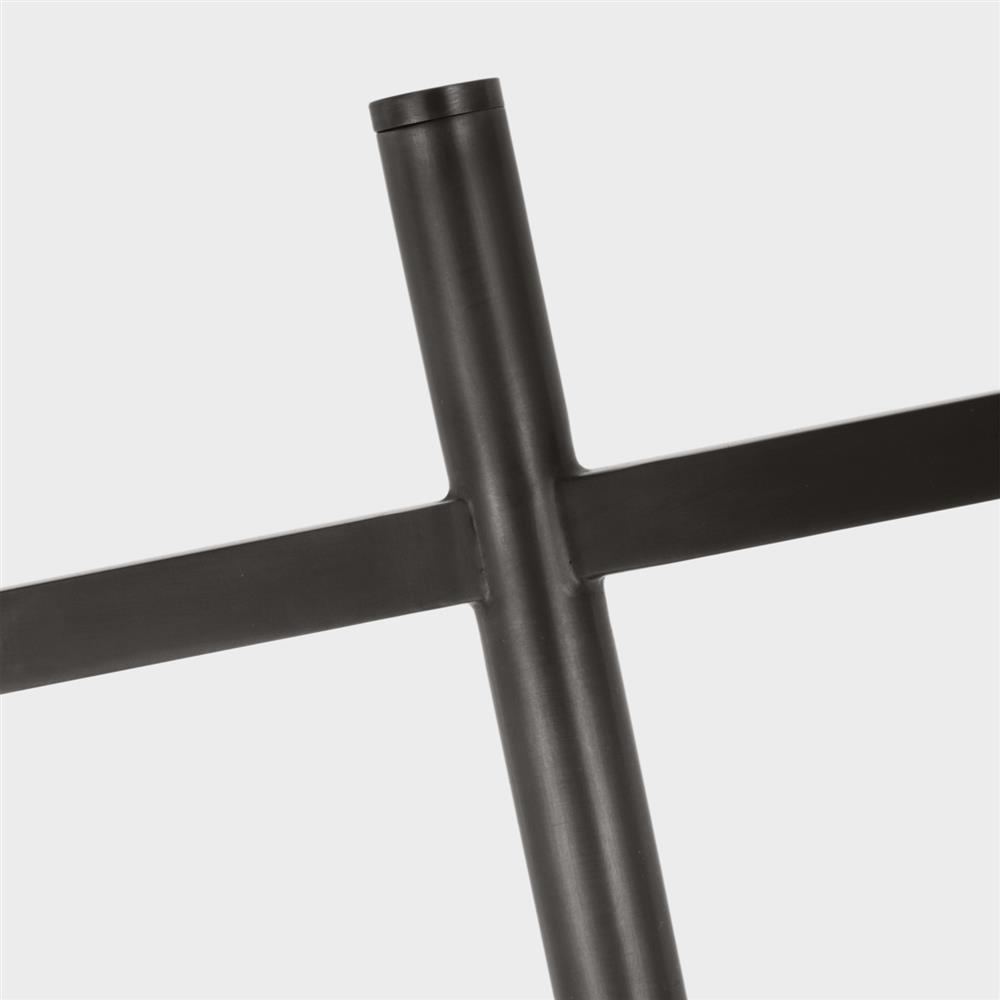 Visual Comfort Hackney Modern Bronze Cordless Bridge Arm Floor Lamp|