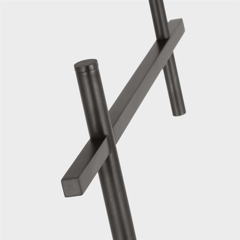 Visual Comfort Hackney Modern Bronze Cordless Bridge Arm Floor Lamp|