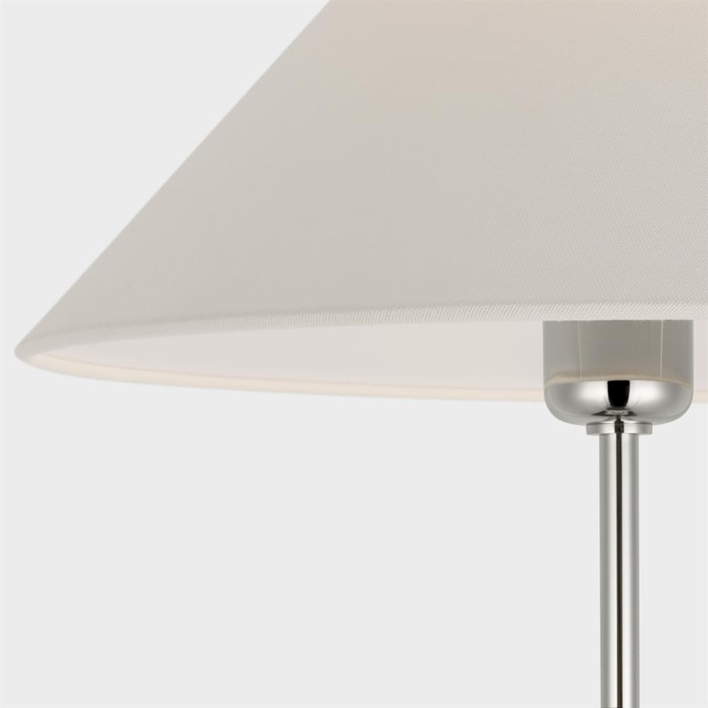 Visual Comfort Hackney Modern Classic Polished Nickel Cordless Floor Lamp|