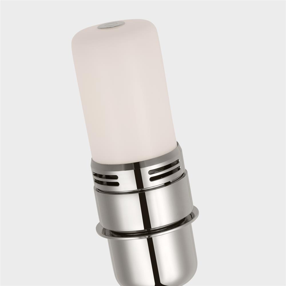 Visual Comfort Hackney Modern Classic Polished Nickel Cordless Floor Lamp|