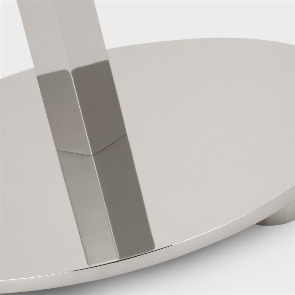 Visual Comfort Hackney Modern Classic Polished Nickel Cordless Floor Lamp|