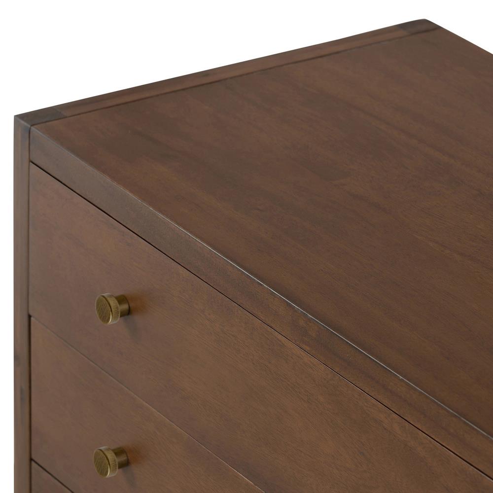 Timmy Rustic Lodge Brown Acacia Wood Nightstand|