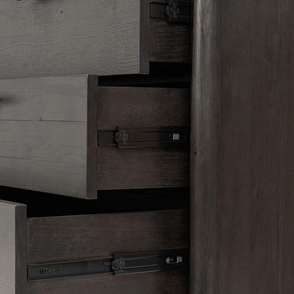 Genesis Rustic Lodge Smoked Black Oak Double Dresser|