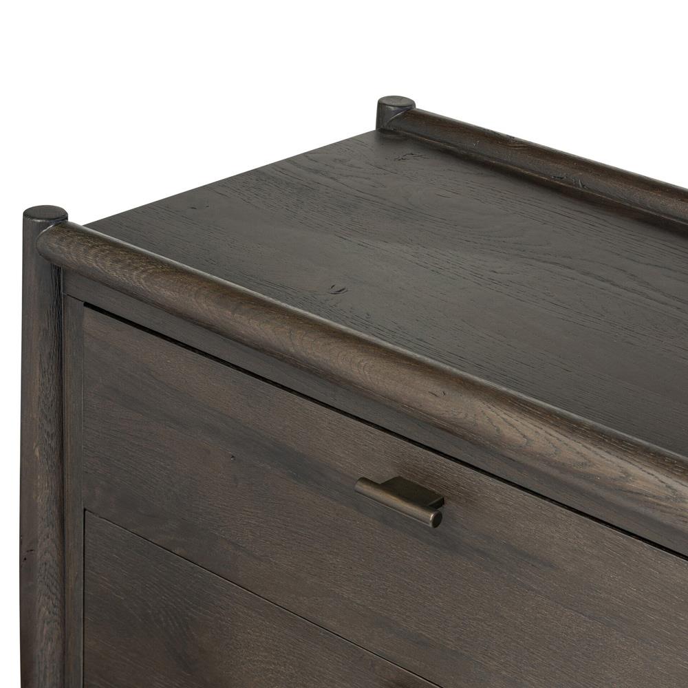Genesis Rustic Lodge Smoked Black Oak Double Dresser|