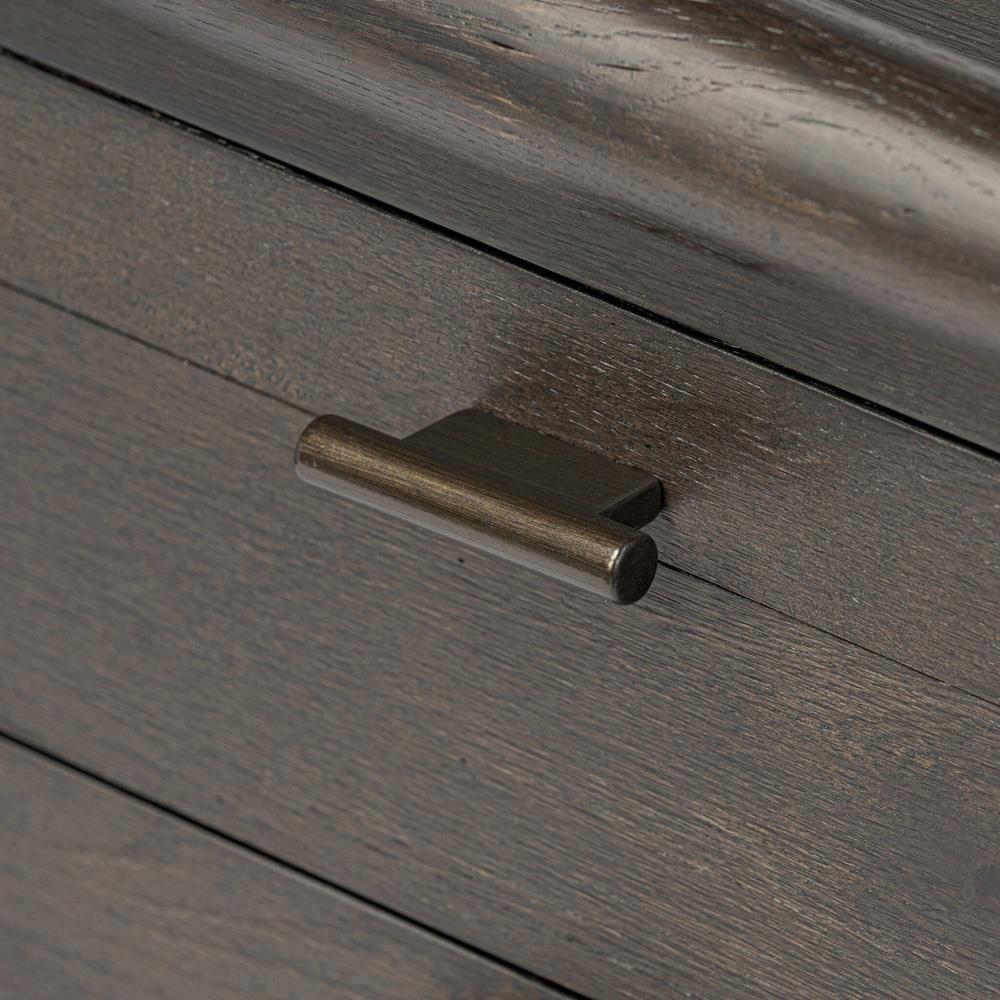 Genesis Rustic Lodge Smoked Black Oak Nightstand|