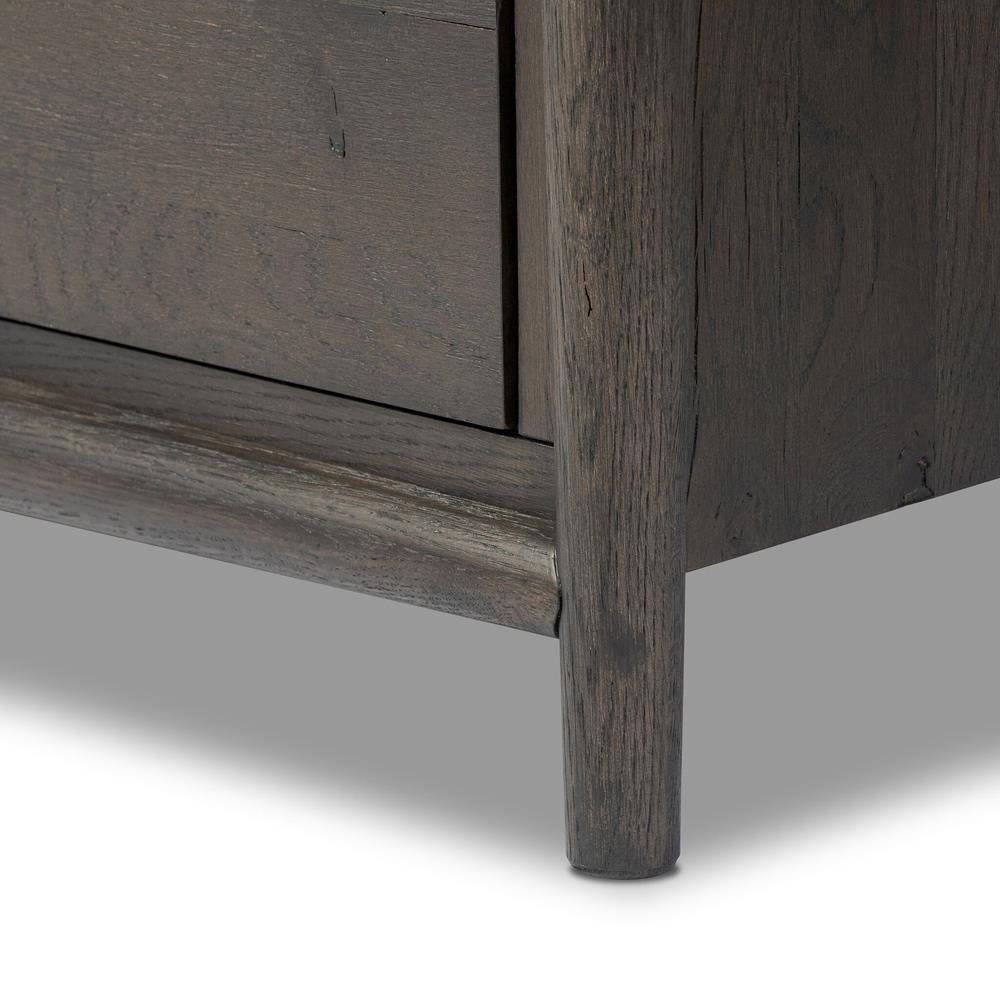 Genesis Rustic Lodge Smoked Black Oak Nightstand|