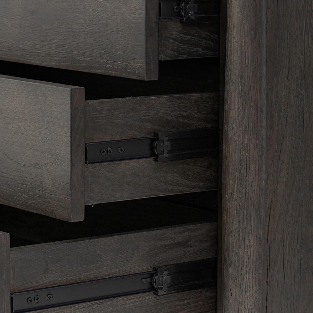 Genesis Rustic Lodge Smoked Black Oak Nightstand|