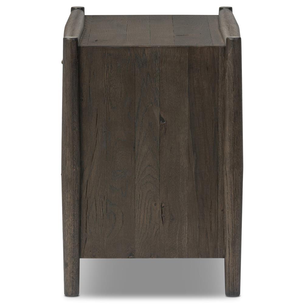 Genesis Rustic Lodge Smoked Black Oak Nightstand|