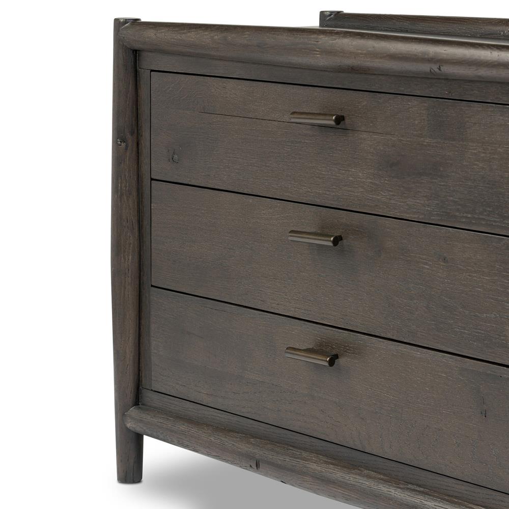Genesis Rustic Lodge Smoked Black Oak Nightstand|