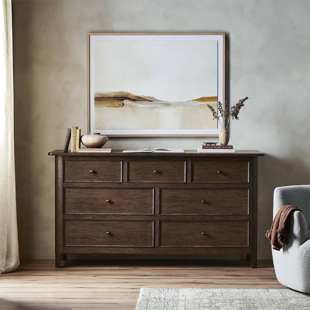 brown rustic dresser Oasis 8 Drawers Rustic Dresser