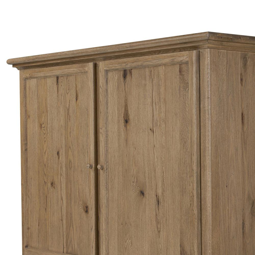 Whitney Rustic Lodge Brown Oak Cabinet|
