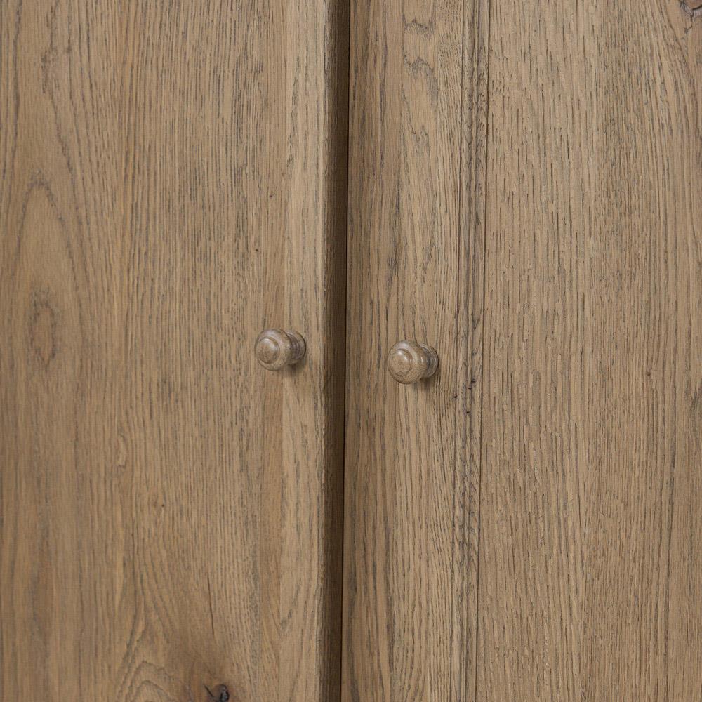Whitney Rustic Lodge Brown Oak Cabinet|