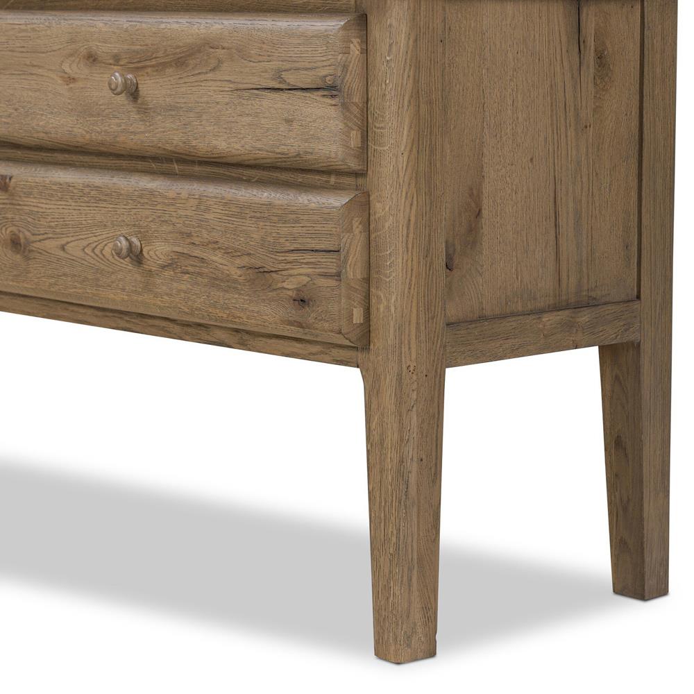 Whitney Rustic Lodge Brown Oak Cabinet|