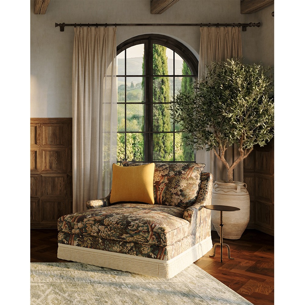 Leyla French Country Black Cast Iron Drink Side Table|