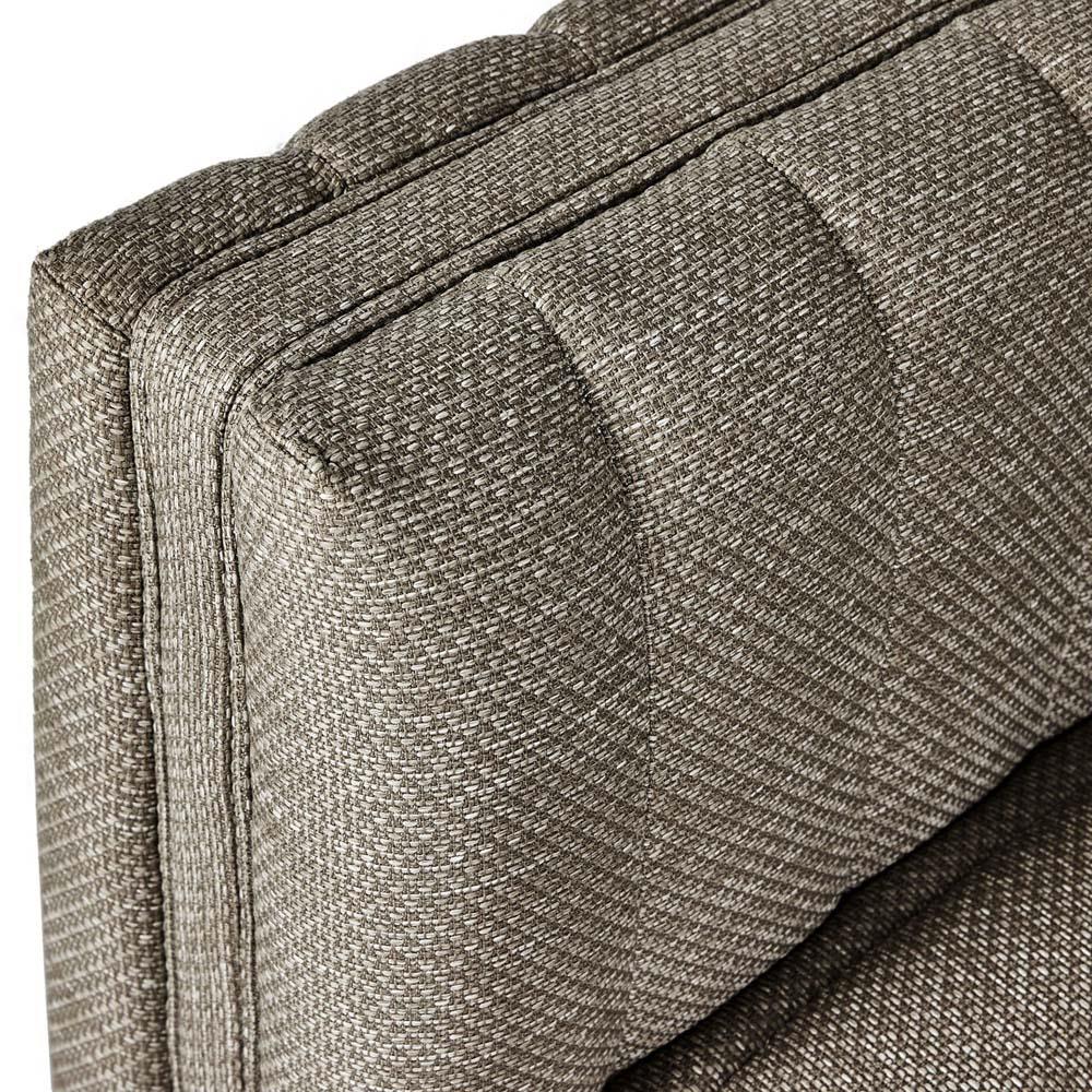 Leo Modern Classic Grey Tufted Outdoor Swivel Chair|