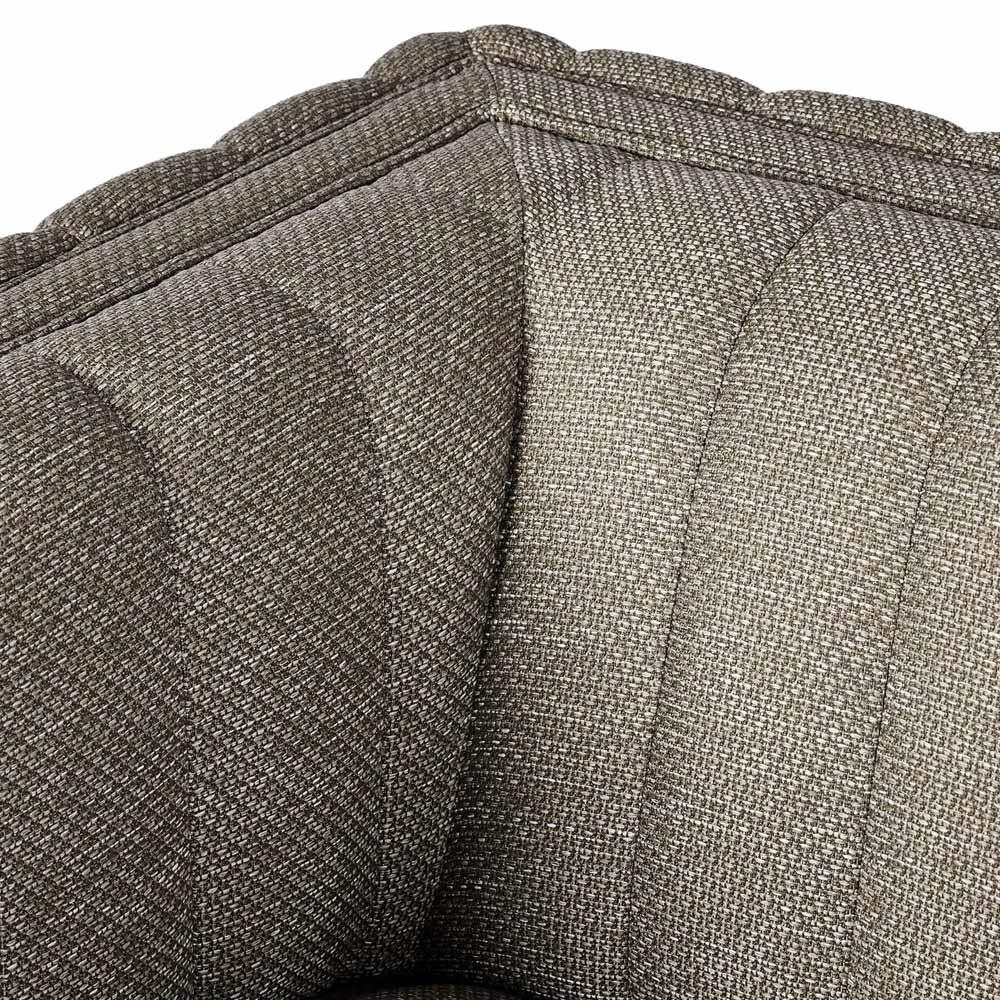 Leo Modern Classic Grey Tufted Outdoor Swivel Chair|